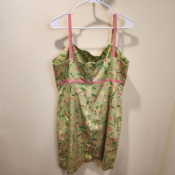 Amanda Smith Cotton Floral Strappy Fitted dress size  16 - Picture 6 of 11